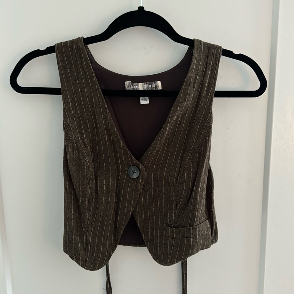 Cute striped cotton vest